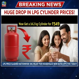 Huge Drop in LPG Cylinder Prices! Now Get a 14.2 kg Cylinder for ₹549