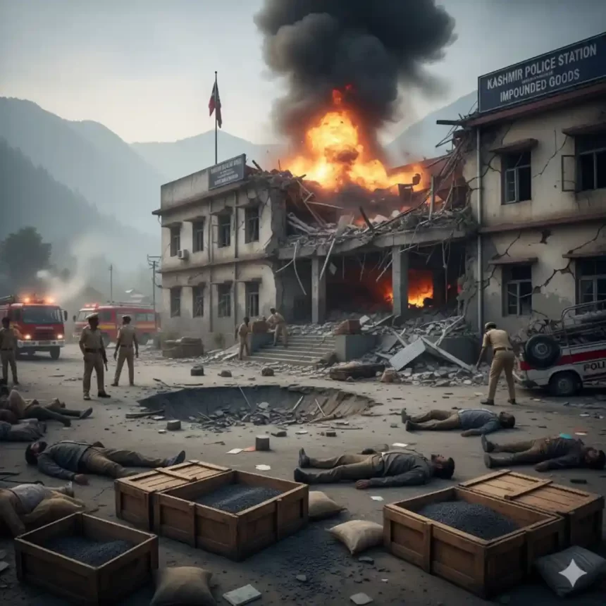 कश्मीर में बड़ा धमाका! पुलिस स्टेशन में विस्फोट, 7 की मौत – कैसे फटा जब्त किया गया बारूद?